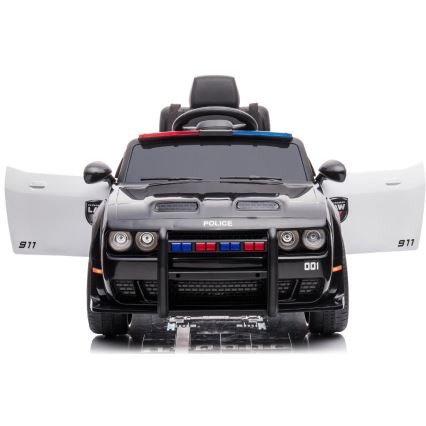 Elektriskais auto Dodge Challenger Policijas automašīna 50W/4500 mAh  melna/balta