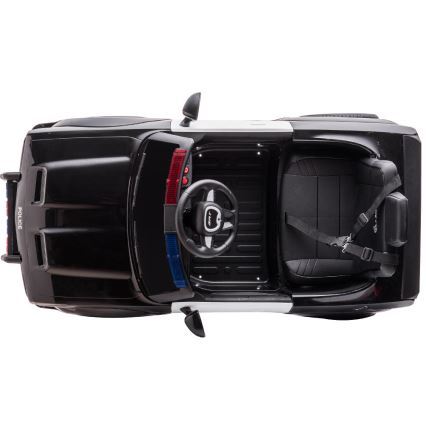 Elektriskais auto Dodge Challenger Policijas automašīna 50W/4500 mAh  melna/balta