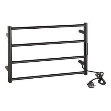 Elektriskais dvieļu žāvētājs 56x37 63W nerūsējošā tērauda/melns