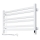 Elektriskais dvieļu žāvētājs ar termostatu AVANGARD 181W 50x90 cm balts kreisais