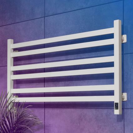 Elektriskais dvieļu žāvētājs ar termostatu AVANGARD 181W 50x90 cm balts kreisais