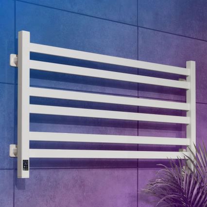 Elektriskais dvieļu žāvētājs ar termostatu AVANGARD 181W 50x90 cm  balts labais
