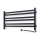 Elektriskais dvieļu žāvētājs ar termostatu AVANGARD 181W 50x90 cm, melns, labais