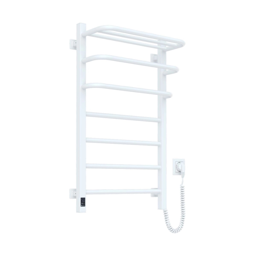 Elektriskais dvieļu žāvētājs ar termostatu FORTIS 155W 80x48 cm, balts, labais