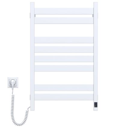 Elektriskais dvieļu žāvētājs ar termostatu LARGO, 168 W, 80 x 50 cm, balts, kreisais