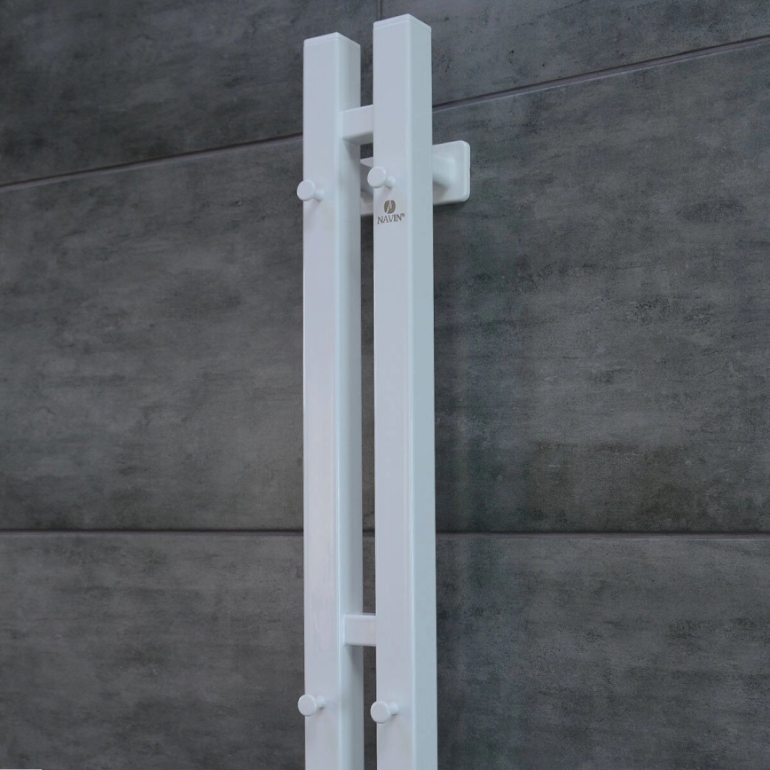 Elektriskais dvieļu žāvētājs ar termostatu SILOUETTE 187W/230V 120,6 cm IP44 balta pa labi leņķa