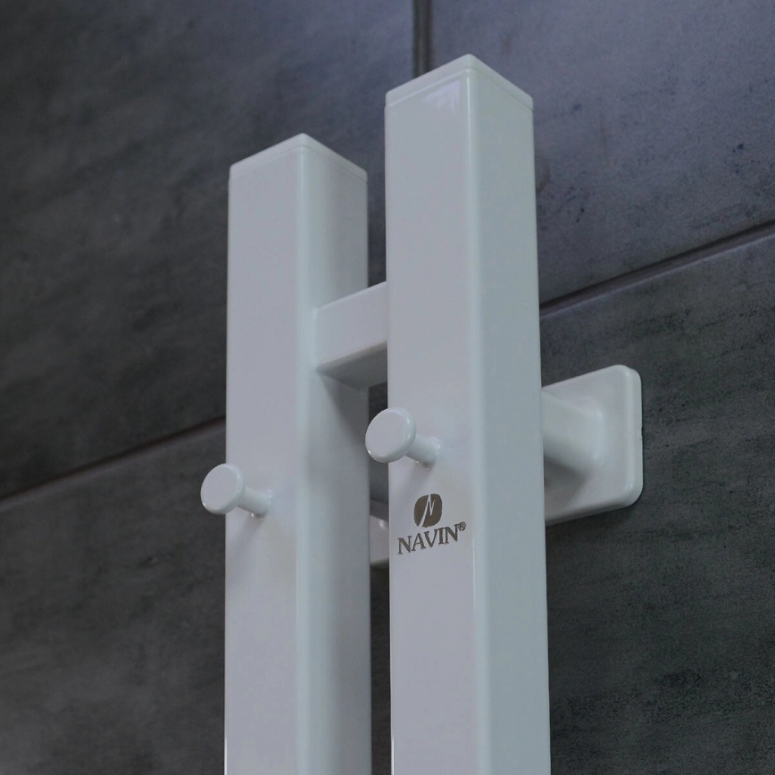 Elektriskais dvieļu žāvētājs ar termostatu SILOUETTE 187W/230V 120,6 cm IP44 balta pa labi leņķa