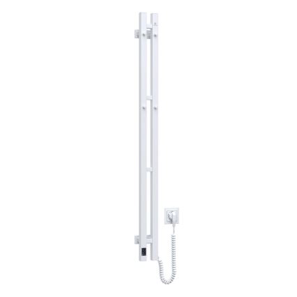 Elektriskais dvieļu žāvētājs ar termostatu SILOUETTE 187W/230V 120,6 cm IP44 balta pa labi leņķa