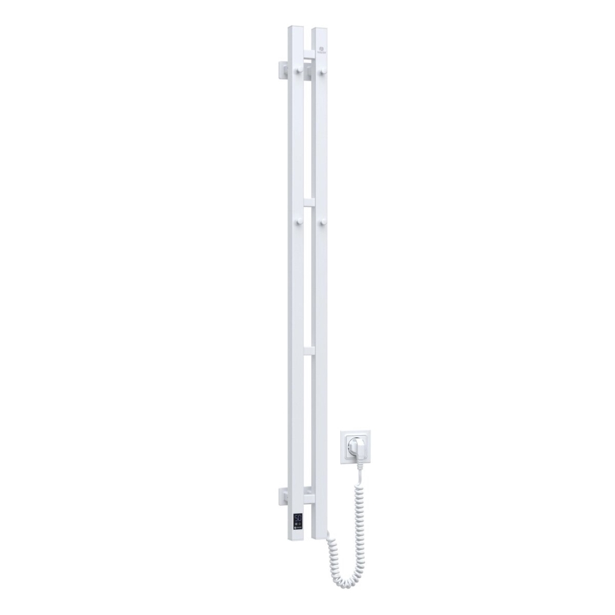 Elektriskais dvieļu žāvētājs ar termostatu SILOUETTE 187W/230V 120,6 cm IP44 balta pa labi leņķa