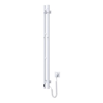 Elektriskais dvieļu žāvētājs ar termostatu SILOUETTE 187W/230V 120,6 cm IP44 balta pa labi leņķa