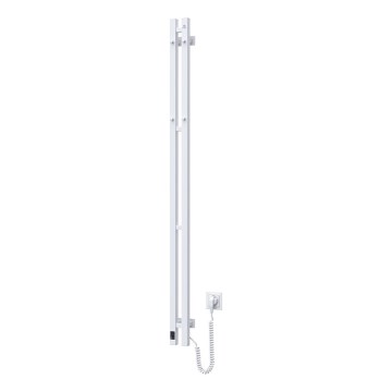 Elektriskais dvieļu žāvētājs ar termostatu SILOUETTE 200W/230V 150,6 cm IP44 balts labais