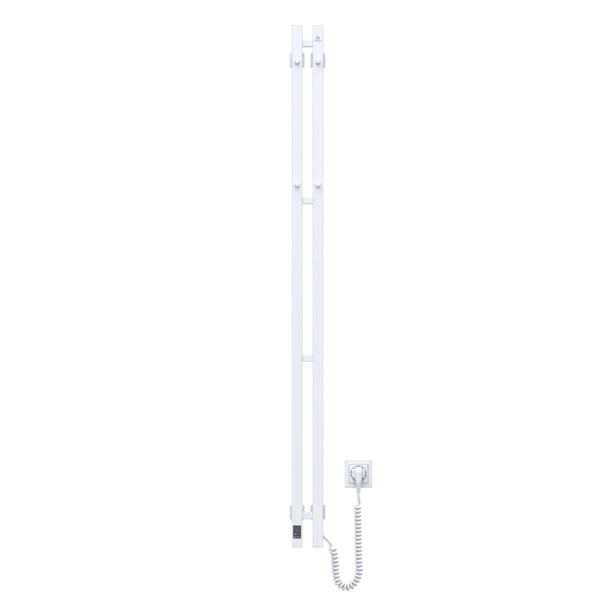 Elektriskais dvieļu žāvētājs ar termostatu SILOUETTE 200W/230V 150,6 cm IP44 balts labais