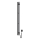 Elektriskais dvieļu žāvētājs ar termostatu SILOUETTE 200W/230V 150,6cm IP44 melns labējais