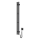 Elektriskais dvieļu žāvētājs ar termostatu SILOUETTE 70W 120x9 cm, melns, labais