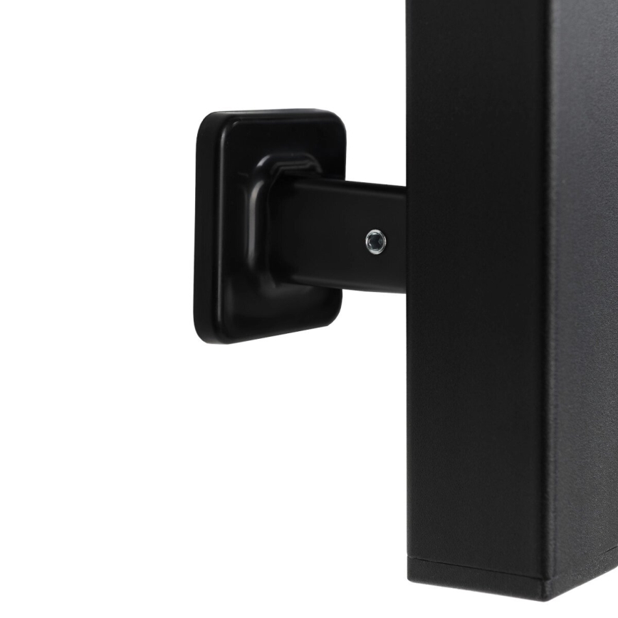 Elektriskais dvieļu žāvētājs ar termostatu SILOUETTE 70W 120x9 cm, melns, labais