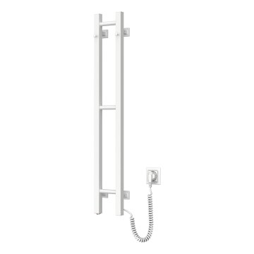 Elektriskais dvieļu žāvētājs SILOUETTE 187W/230V 101,1 cm IP44, balts, labais, kvadrātveida