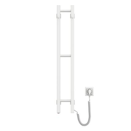Elektriskais dvieļu žāvētājs SILOUETTE 187W/230V 101,1 cm IP44, balts, labais, kvadrātveida