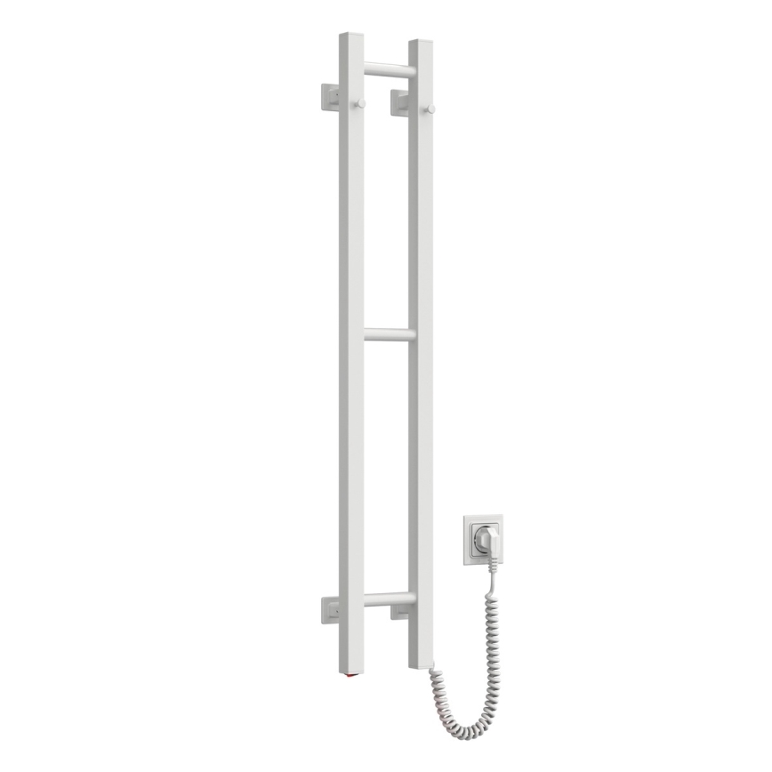 Elektriskais dvieļu žāvētājs SILOUETTE 187W/230V 101,1 cm IP44, balts, labais, kvadrātveida