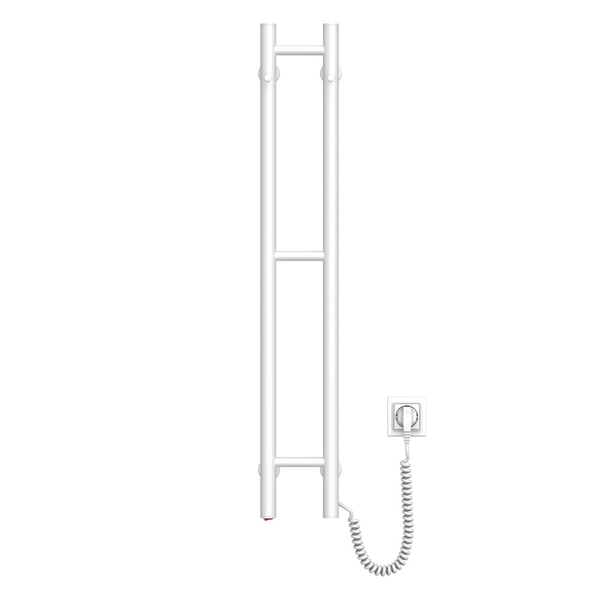 Elektriskais dvieļu žāvētājs SILOUETTE 46W 100x16 cm balts, labais
