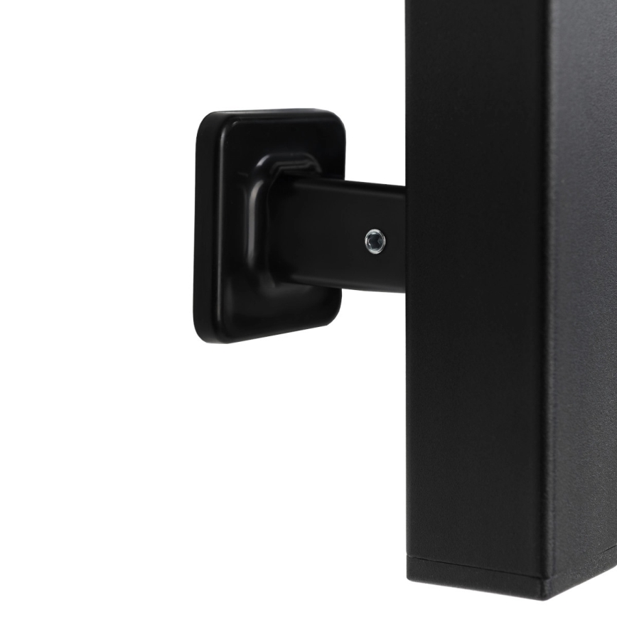 Elektriskais dvieļu žāvētājs ar termostatu SILOUETTE 200W/230V 150,6cm IP44 melns labējais
