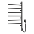Elektriskais pagriežamais dvieļu žāvētājs ar termostatu ARABESQUE 105W 82x49 cm melns