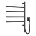 Elektriskais pagriežamais dvieļu žāvētājs ar termostatu ARABESQUE 60W 65x49 cm melns