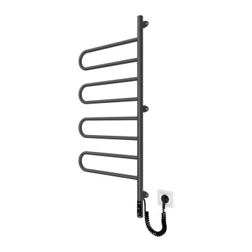 Elektriskais pagriežamais dvieļu žāvētājs TRISTAR 105W/230V 100x44,5 cm IP44 nerūsējošais tērauds/melns