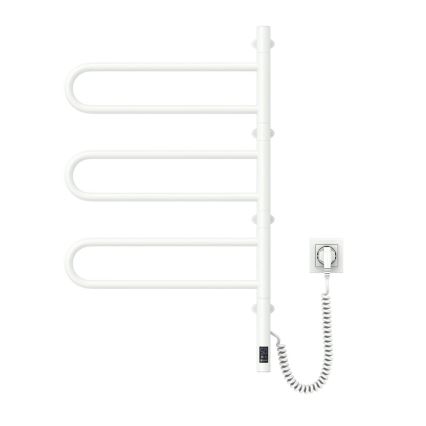 Elektriskais rotējošais dvieļu žāvētājs ar termostatu FOUETTE 185W/230V 81,8 cm IP44 balts