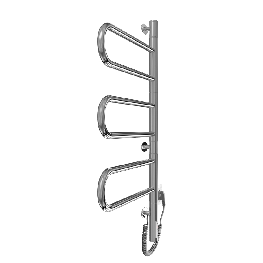 Elektriskais pagriežamais dvieļu žāvētājs TRISTAR 80W/230V 82,5x44,5 cm IP44 nerūsējošais tērauds/spīdīgs hroms