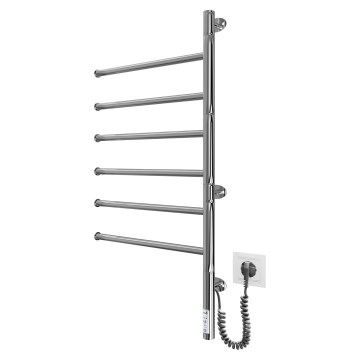 Elektriskais rotējošais dvieļu žāvētājs VEER 80W/230V 80x44,5 cm nerūsējošais tērauds/spīdīgs hroms