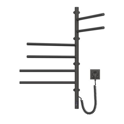 Elektrisks grozāms dvieļu žāvētājs ar termostatu ARABESQUE 196W/230V 81,8 cm IP44 melna