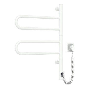 Elektrisks grozāms dvieļu žāvētājs ar termostatu FOUETTE 128W/230V 64,6 cm IP44 balta
