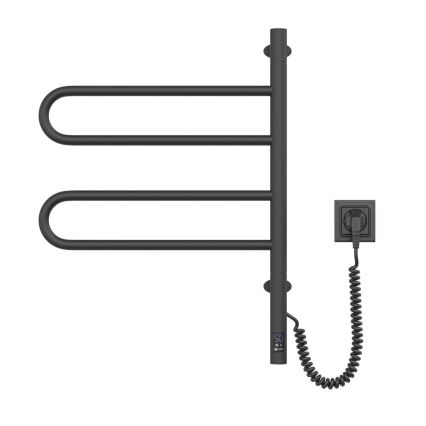 Elektrisks grozāms dvieļu žāvētājs ar termostatu FOUETTE 128W/230V 64,6 cm IP44 melna
