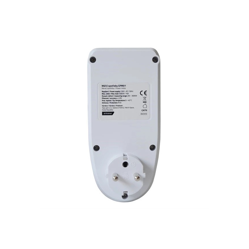 Elektroenerģijas patēriņa mērītājs 3680W/230V