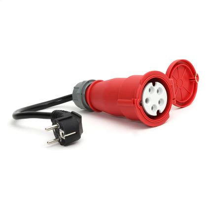 Ceļojumu uzlādes stacija elektromobiļiem EV/PHEV AC Tips 2 16A/400V 11kW IP55 7m + adapteris 230V 3,7kW + apvalks