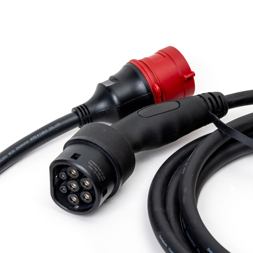 Elektromobiļu uzlādes stacija tips 2 5 m 11kW 16A IP54 Tuya