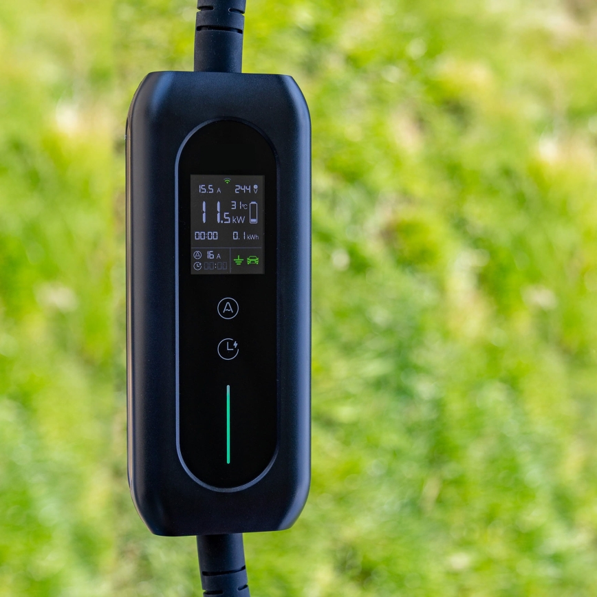 Elektromobiļu uzlādes stacija tips 2 5 m 11kW 16A IP54 Tuya