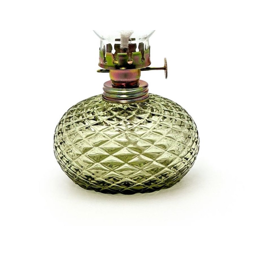 Eļļas lampa Eliška 20 cm, meža zaļa