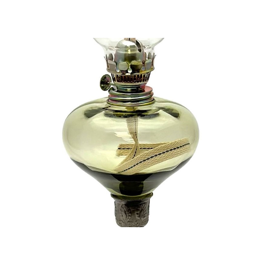 Eļļas lampa KRASOMÍRA 42 cm, tumši zaļa