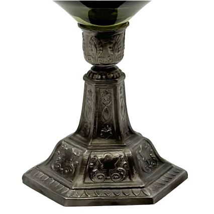 Eļļas lampa KRASOMÍRA 42 cm, tumši zaļa