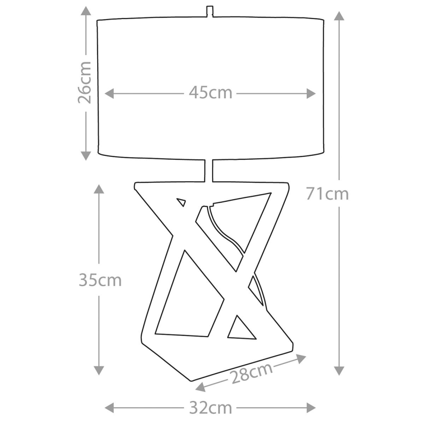 Elstead - Galda lampa AEGEUS 1xE27/60W/230V