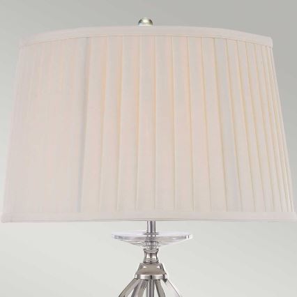 Elstead - Galda lampa AEGEAN 1xE27/60W/230V spīdīgi hromēts