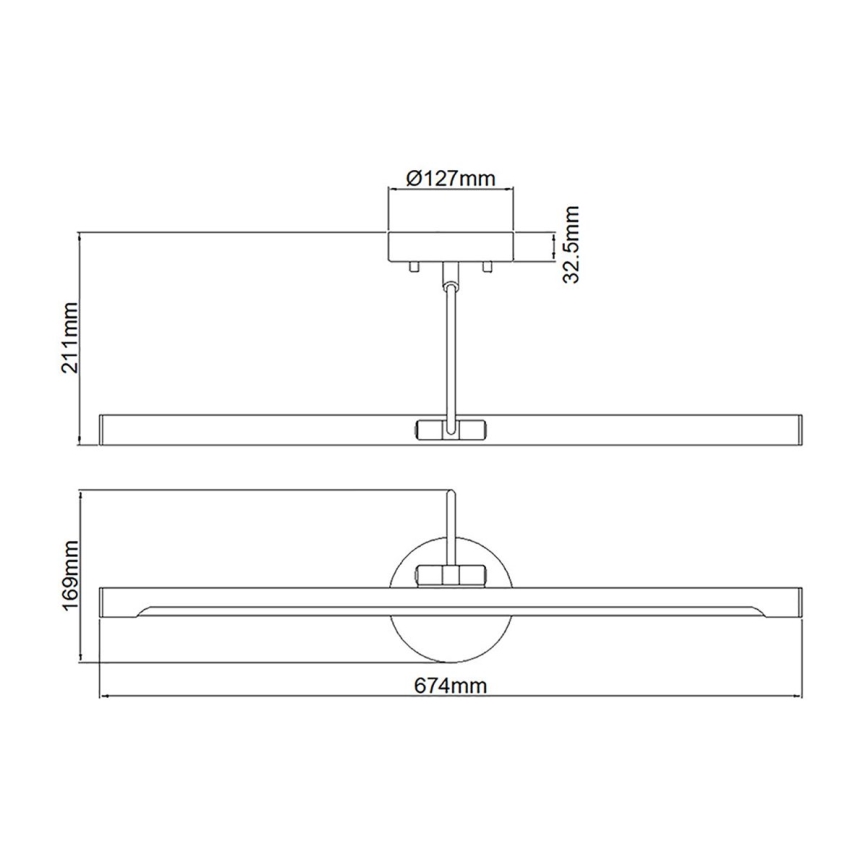 Elstead ALTON-PL-L-BB - LED Gleznas gaismeklis ALTON LED/10W/230V zelta
