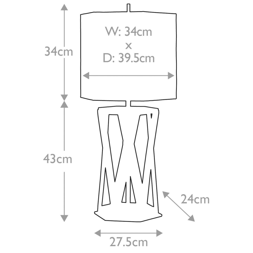 Elstead - Galda lampa APOLLO 1xE27/60W/230V zelta/balta