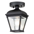 Elstead - Āra griestu gaismeklis BAYVIEW 1xE27/60W/230V IP44 melns