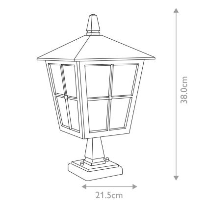 Elstead - Āra lampa CANTERBURY 1xE27/100W/230V IP43