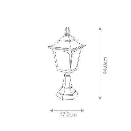 Elstead - Āra lampa CHAPEL 1xE27/100W/230V IP44