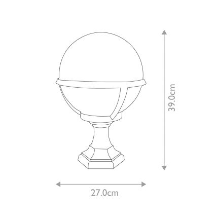Elstead - Āra lampa GLENBEIGH 1xE27/100W/230V IP44