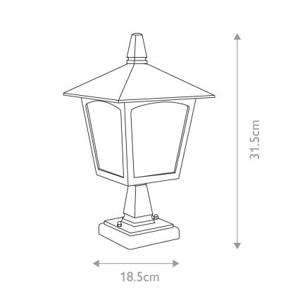 Elstead - Āra lampa YORK 1xE27/100W/230V IP43