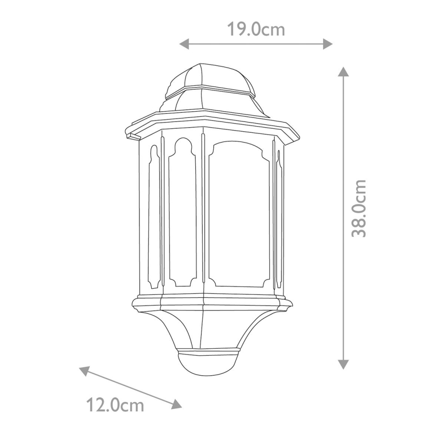 Elstead - Āra sienas lampa CHAPEL 1xE27/100W/230V IP44